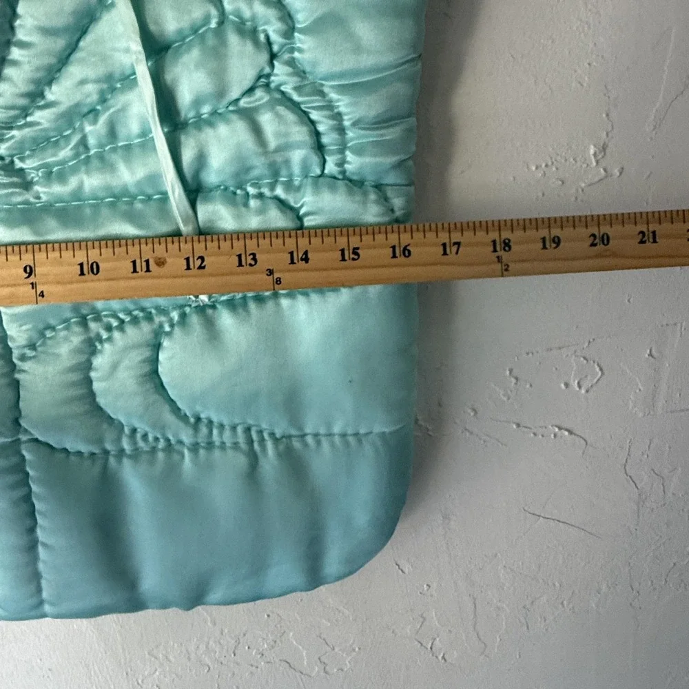 Vintage Quilted Baby‎ Bunting Hooded Swaddle Sack 23x14 Warm Liner Rare